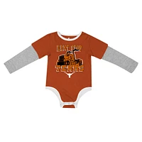 Newborn & Infant Colosseum Texas Orange Longhorns Next Stop Long Sleeve Bodysuit