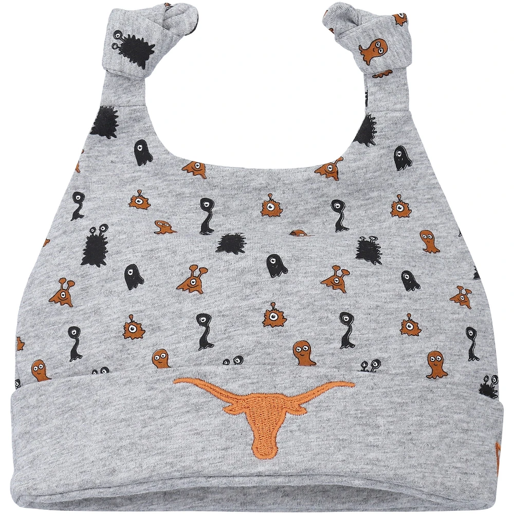 Nouveau-né et nourrisson New Era - Bonnet en tricot à revers Texas Longhorns Critter gris chiné