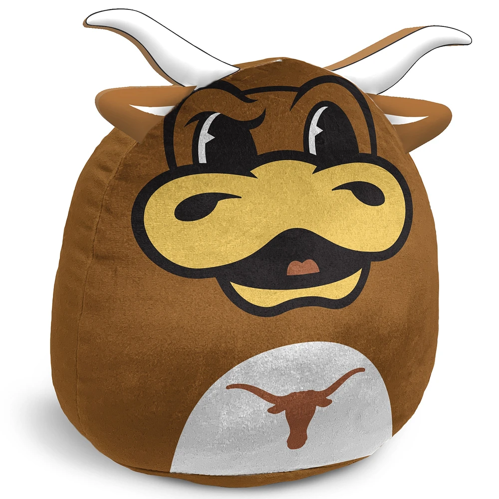 Pegasus Texas Longhorns Oreiller mascotte en peluche avec caractéristiques