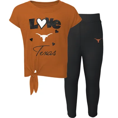 Texas Longhorns Preschool & Toddler Forever Love T-Shirt Leggings Set - Orange/Black