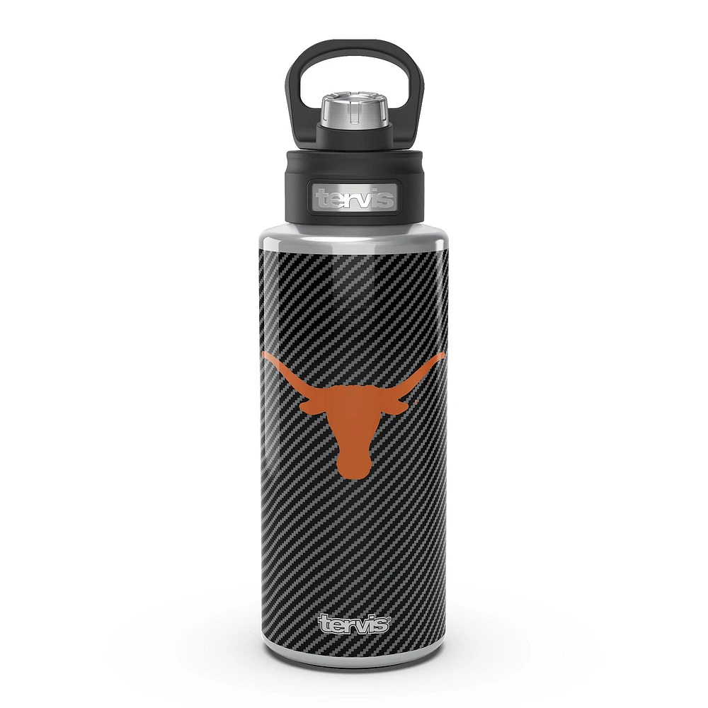 Tervis Texas Longhorns 32oz. Bouteille d'eau à large goulot en fibre de carbone