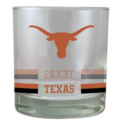 Texas Longhorns 10oz. Banded Rocks Glass