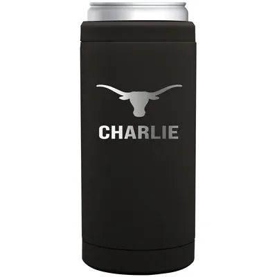 Texas Longhorns 12oz. Personalized Stainless Steel Slim Can Cooler