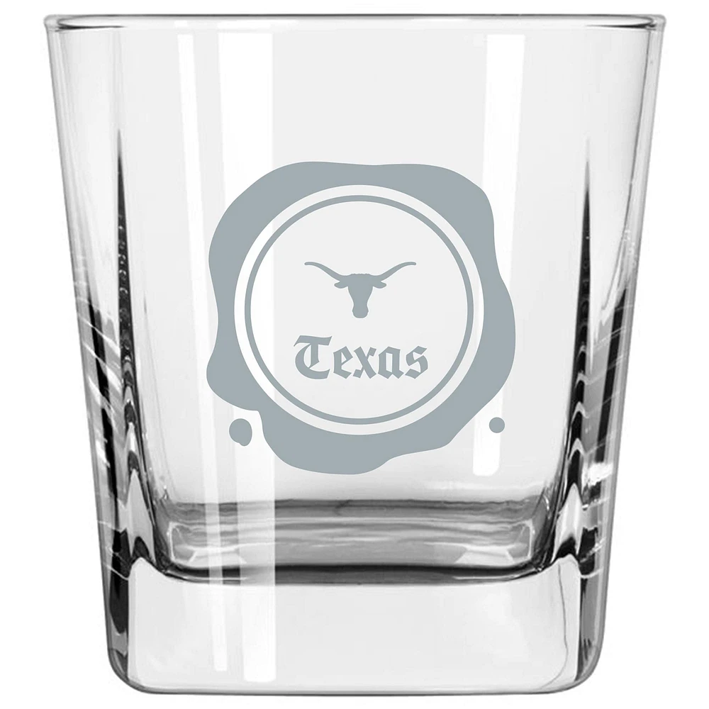 Longhorns du Texas 14 oz. Tampon Frost Verre Old Fashioned