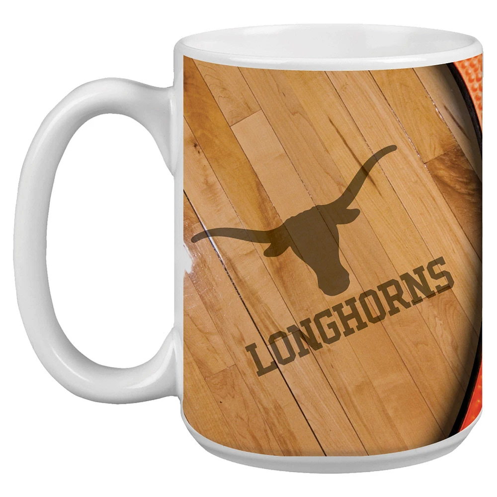 Longhorns du Texas 15 oz. Tasse de basket-ball