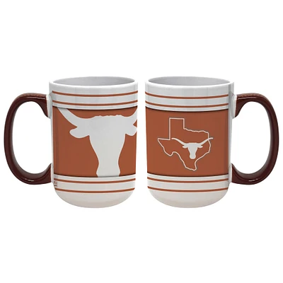 Longhorns du Texas 15oz. Ensemble de 2 tasses Home & Away