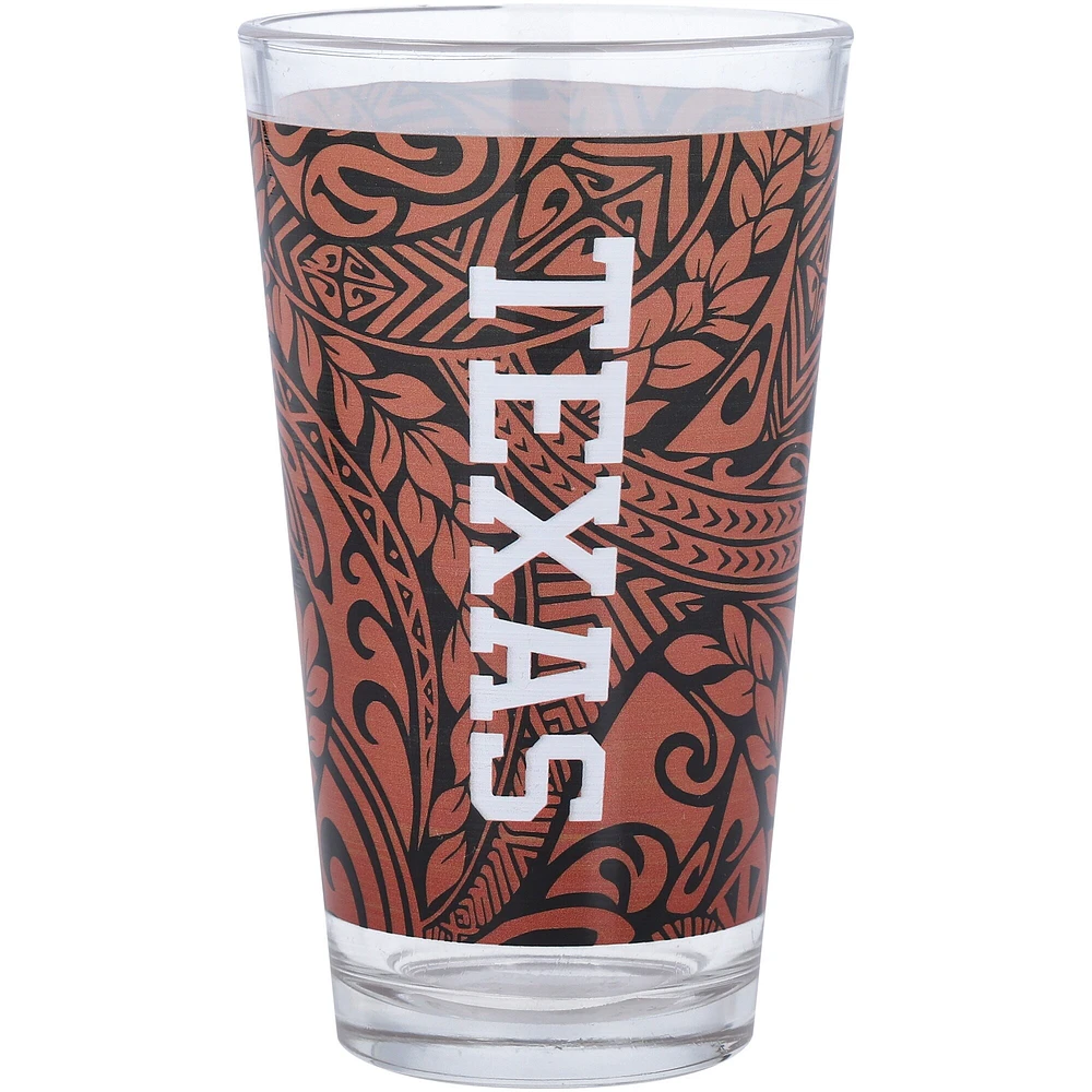 Longhorns du Texas 16 oz. Verre à pinte Ohana