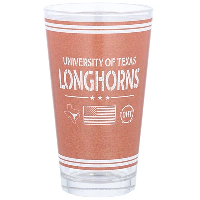 Longhorns du Texas 16oz. Verre à pinte d’appréciation militaire OHT