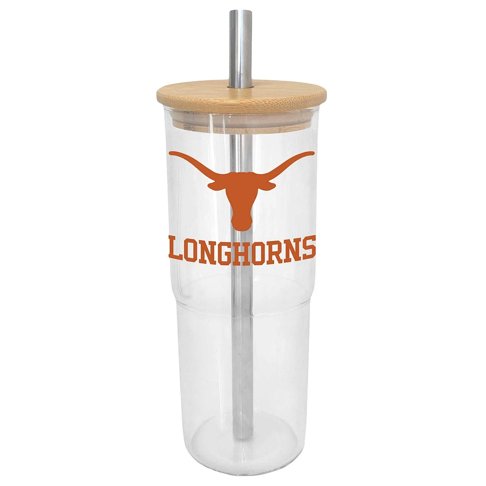 Texas Longhorns 24oz. Glass Tumbler