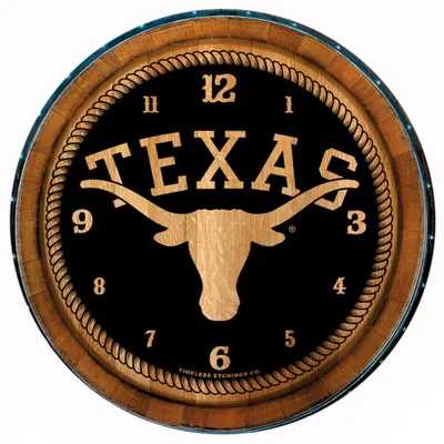 Texas Longhorns 27" Barrelhead Clock