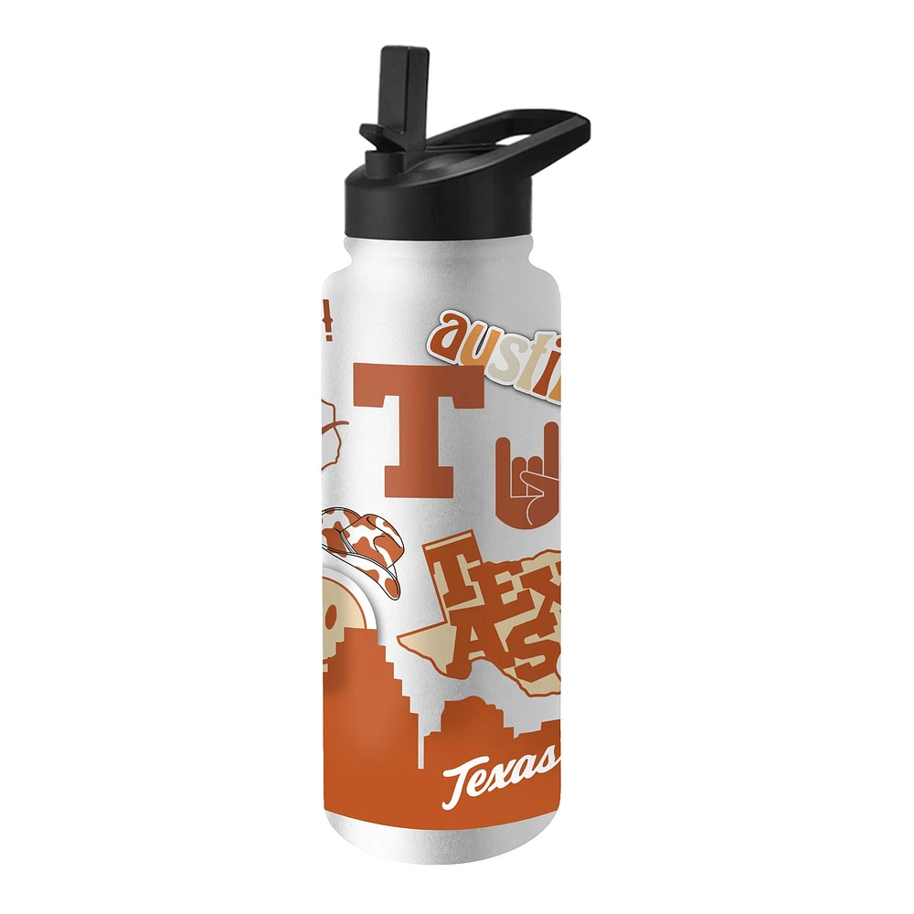 Longhorns du Texas 34 oz. Bouteille Quencher native