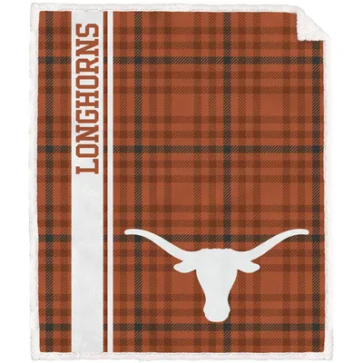 Texas Longhorns 60'' x 70'' Plaid Flannel Fleece Blanket