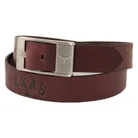 Ceinture en cuir Brandish Texas Longhorns - Marron