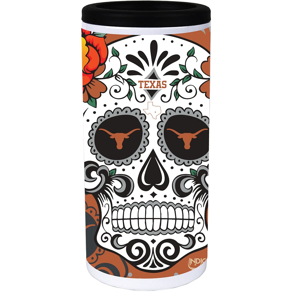 Texas Longhorns Dia Stainless Steel 12oz. Slim Can Cooler