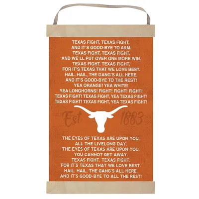 Texas Longhorns Fight Song Banner Sign
