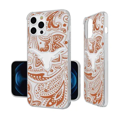 Texas Longhorns iPhone Paisley Design Clear Case