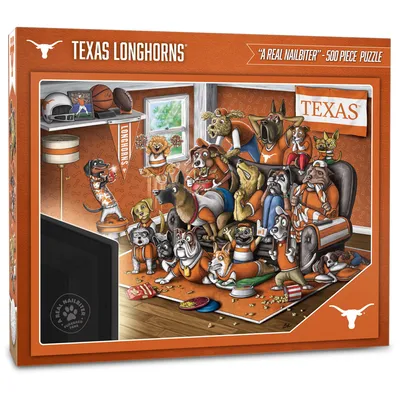 Texas Longhorns Purebred Fans 18'' x 24'' A Real Nailbiter 500-Piece Puzzle