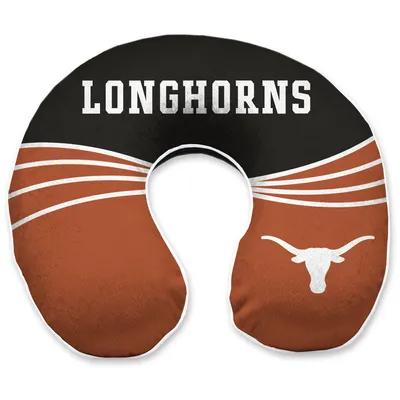 Texas Longhorns Wave Memory Foam Travel Pillow