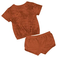 Toddler Colosseum  Texas Orange Longhorns Fern T-Shirt and Shorts Set