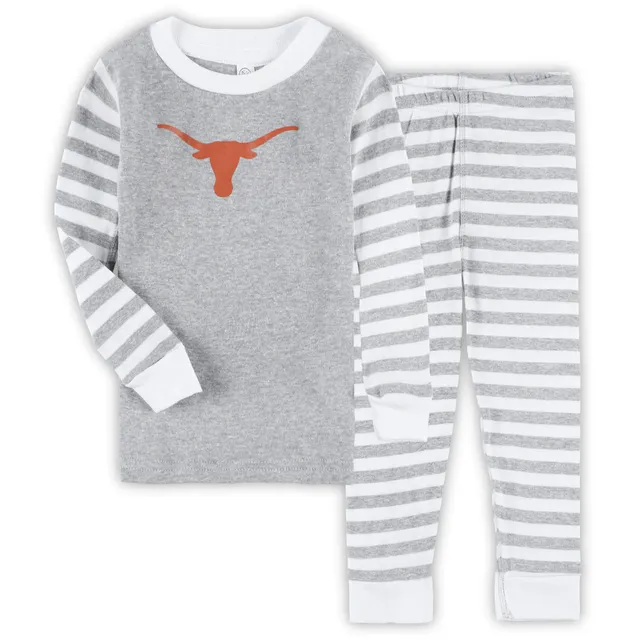 Youth Heathered Gray Dallas Cowboys Long Sleeve T-Shirt & Pants Sleep Set