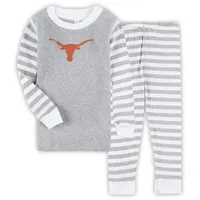 Preschool Heathered Gray Dallas Cowboys Long Sleeve T-Shirt & Pants Sleep  Set