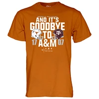 Unisex Blue 84 Black Texas Longhorns vs. A&M Aggies 2024 Lone Star Showdown Score T-Shirt