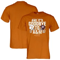 T-shirt unisexe bleu 84 noir Texas Longhorns contre A&M Aggies 2024 Lone Star Showdown Score