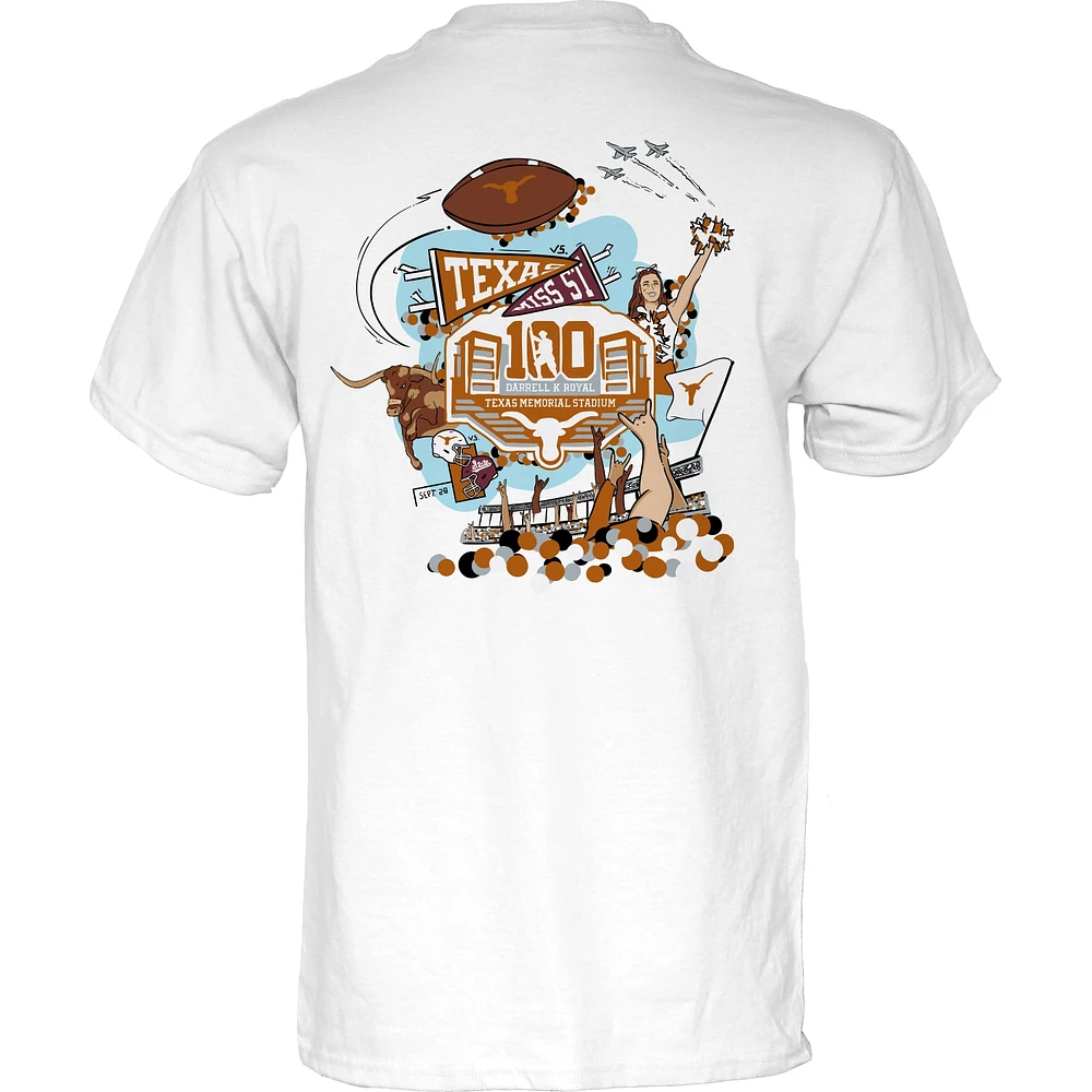 T-shirt unisexe bleu 84 blanc Texas Longhorns Premier match SEC