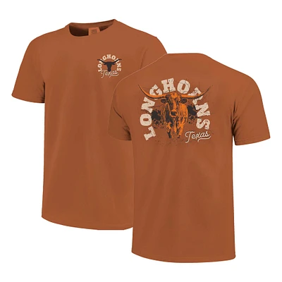T-shirt unisexe orange brûlé Texas Longhorns Longhorn Run Hyper Local Comfort Colors