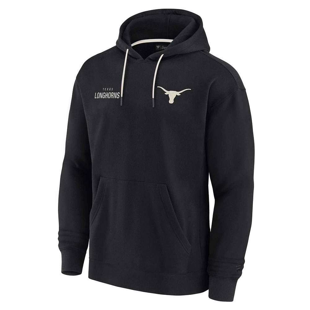 Unisex Fanatics Black Texas Longhorns Elements Super Soft Fleece Pullover Hoodie
