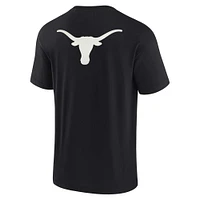 T-shirt unisexe Fanatics Black Texas Longhorns Elements super doux à manches courtes