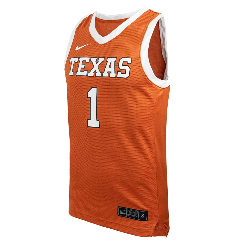 Unisexe Nike Texas Longhorns Orange Replica Maillot de basket-ball