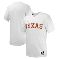 Maillot de softball réplique unisexe Nike Texas Longhorns blanc