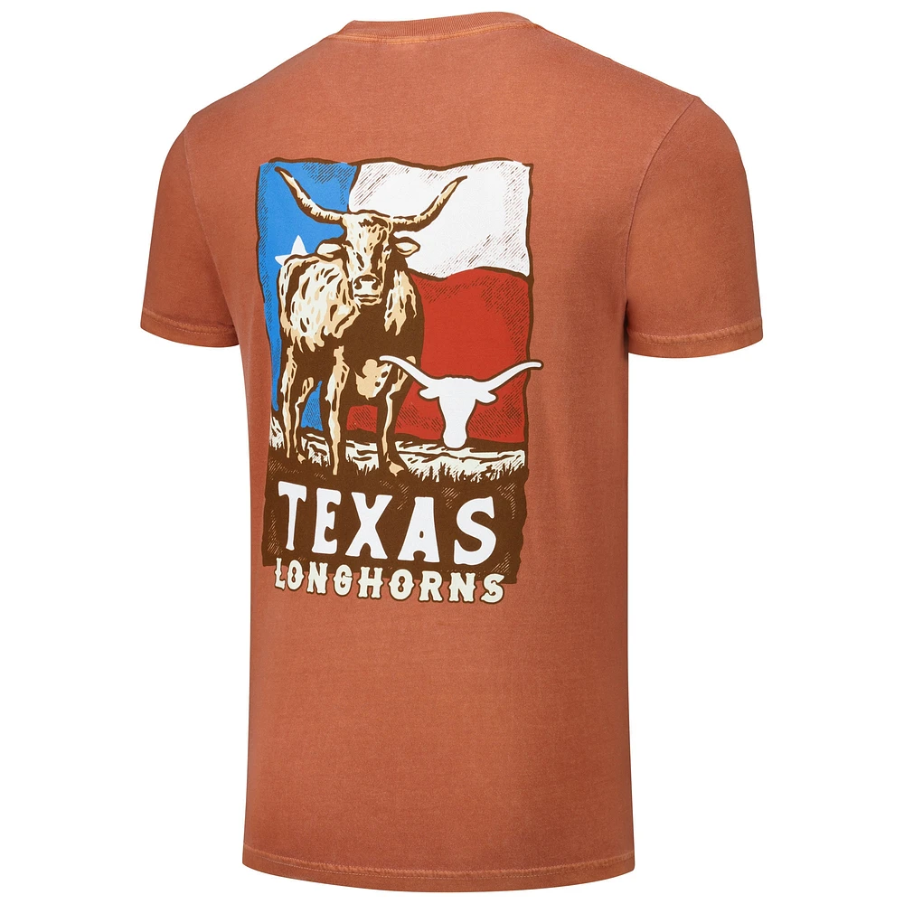 Unisex Texas Orange Longhorns Hyper Local Longhorn Flag T-Shirt