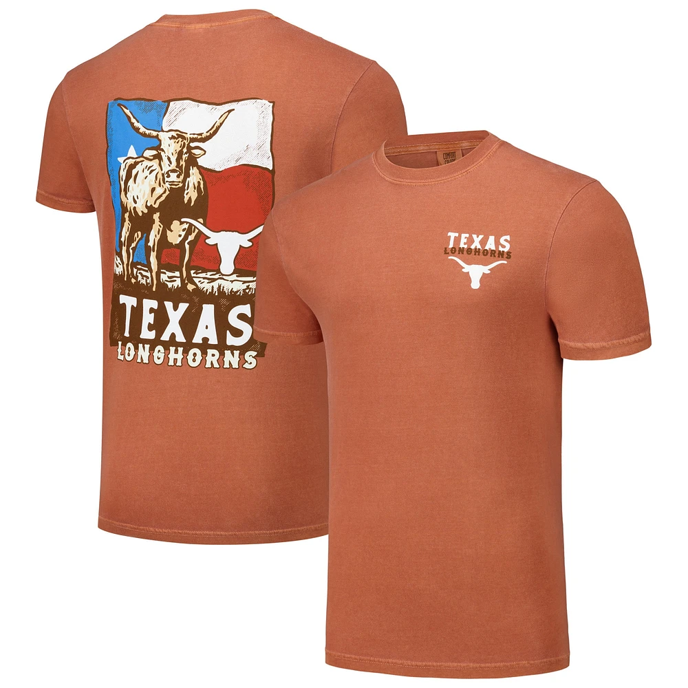 T-shirt unisexe Texas Orange Longhorns Hyper Local Longhorn Flag