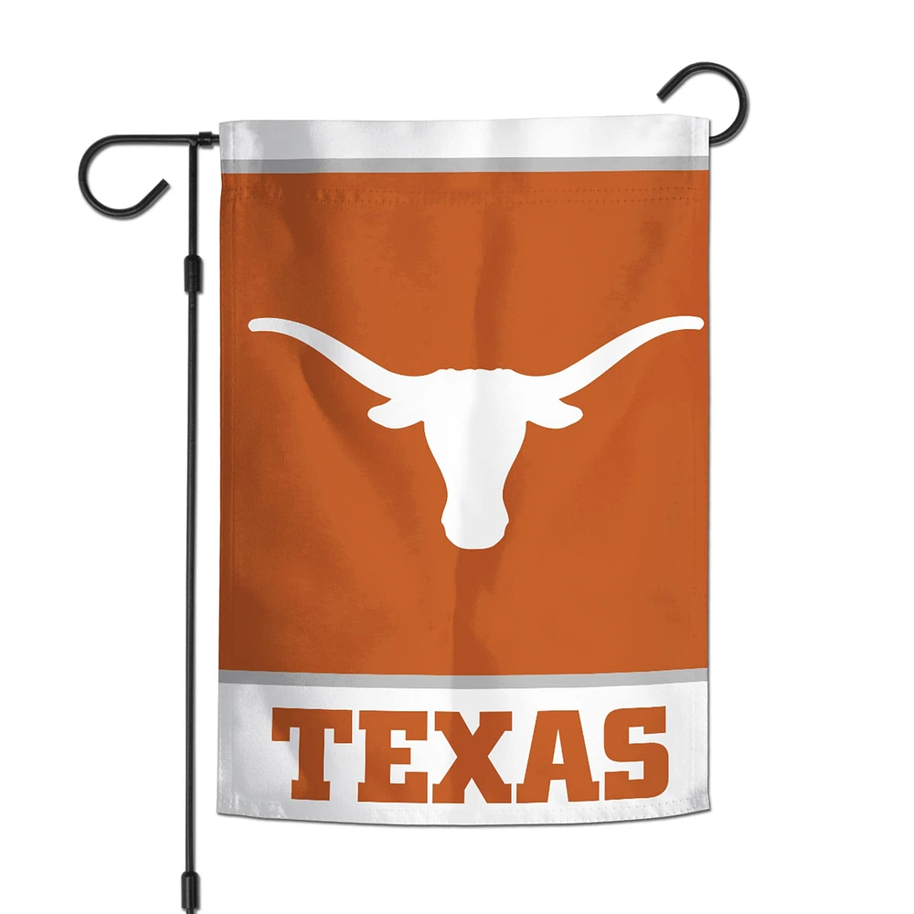 Drapeau de jardin recto-verso 12" x 18" Texas Longhorns de WinCraft