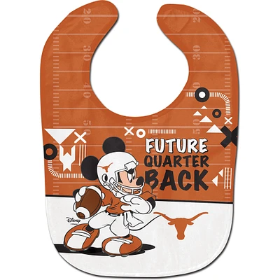 WinCraft Texas Longhorns Disney Mickey All Pro Bavoir pour bébé