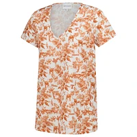 Women's Smith & Quinn White Texas Longhorns Blake V-Neck T-Shirt