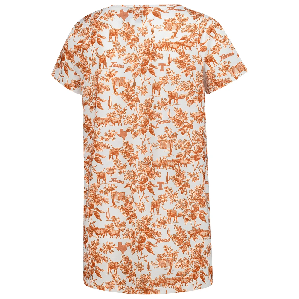 Women's Smith & Quinn White Texas Longhorns Blake V-Neck T-Shirt