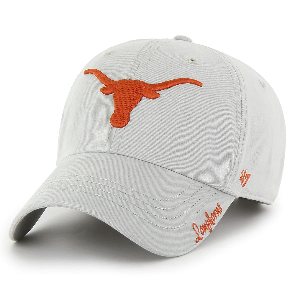 Casquette ajustable '47 Texas Longhorns Miata Clean Up pour femmes, grise