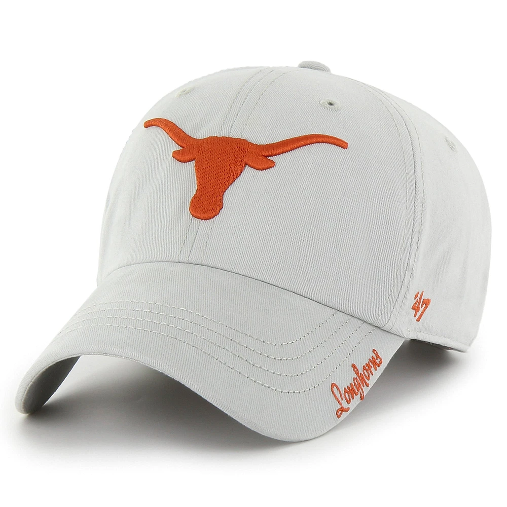 Casquette ajustable '47 Texas Longhorns Miata Clean Up pour femmes, grise