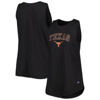 Women's Champion Black Texas Longhorns Arch Logo Tank Top