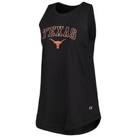 Women's Champion Black Texas Longhorns Arch Logo Tank Top