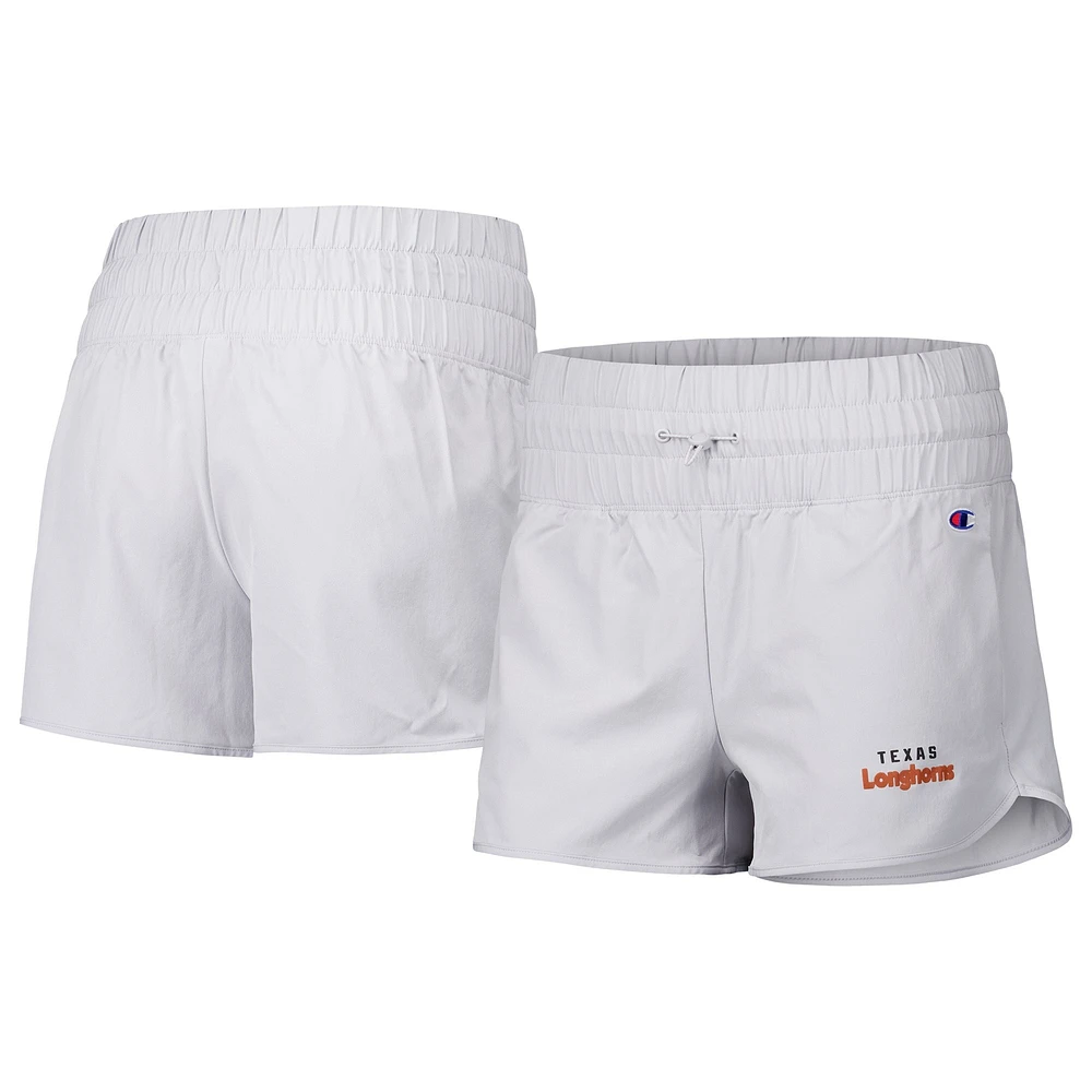 Women's Champion  Silver Texas Longhorns Tailgate Her Woven Shorts