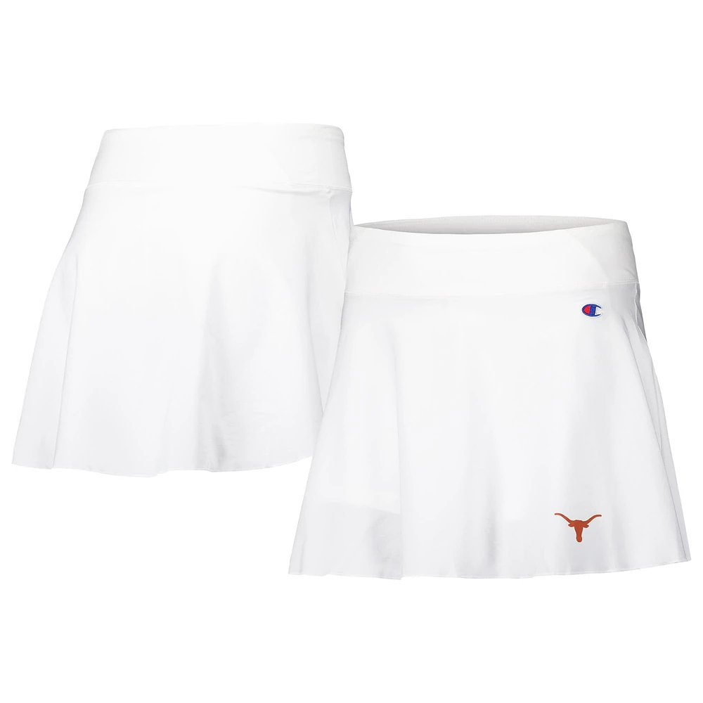 Jupe-short blanche Texas Longhorns Tailgate Soft Touch pour femmes