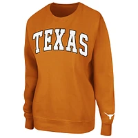 Women's Colosseum Texas Orange Longhorns Campanile Pullover Sweatshirt