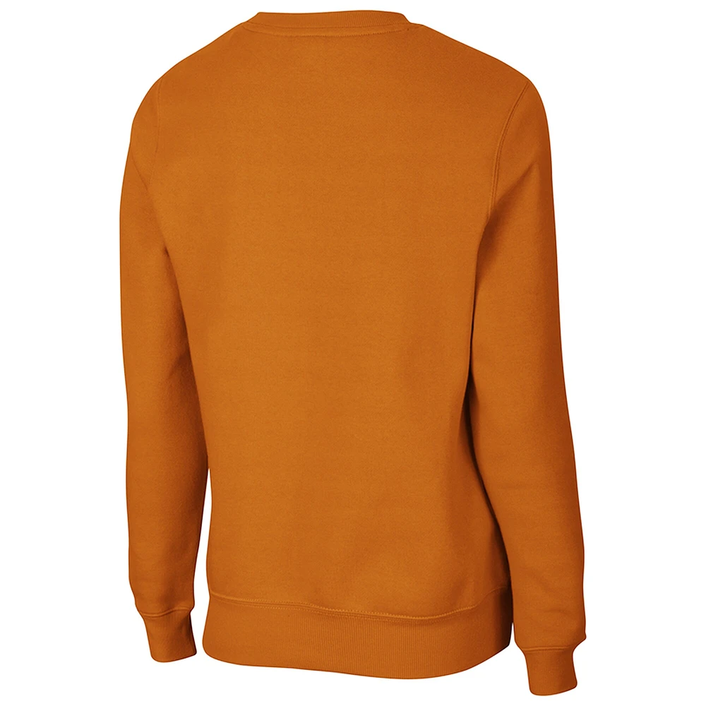 Women's Colosseum Texas Orange Longhorns Campanile Pullover Sweatshirt