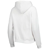 Women's Colosseum White Texas Longhorns Arch & Logo Pullover Hoodie