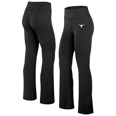 Women's Fanatics Black Texas Longhorns Training Camp Maxed Out Flare Leggings