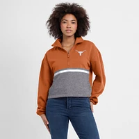 Women's Fanatics Texas Orange Longhorns Fleece Half-Zip Jacket